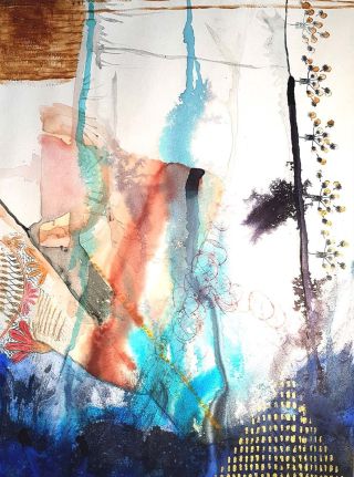 PROUDY ČASU Barvy, které si žijí vlastním životem. Stačí jen chvíli pozorovat a ponořit se… Mix media, na papíře Rozměry:...